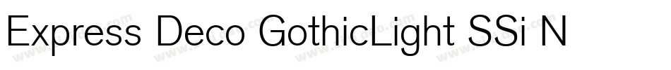 Express Deco GothicLight SSi Normal字体转换